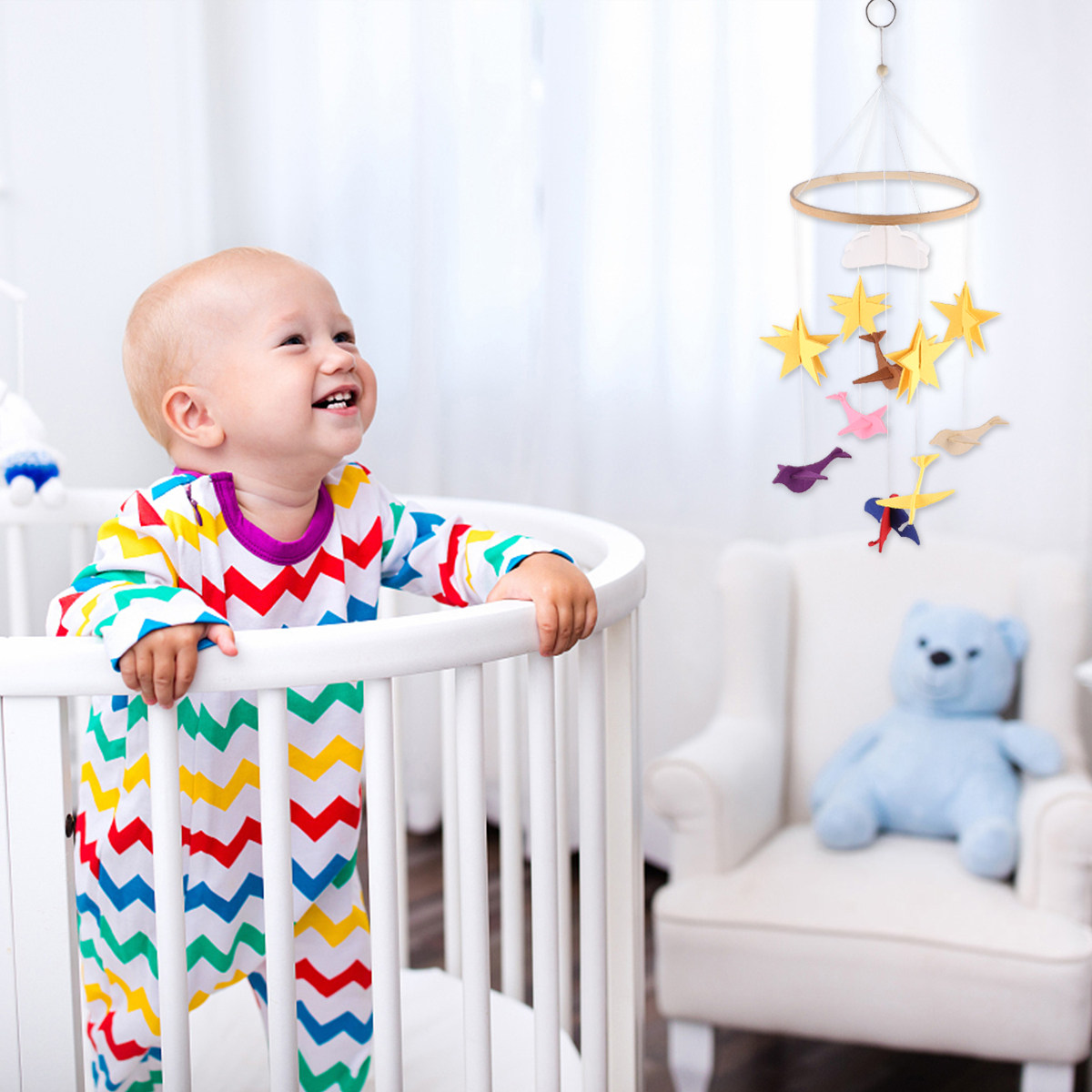 Baby Nursery Girl Room - 1 Stuks Babybedje Hangdecoratie Premium Windgong