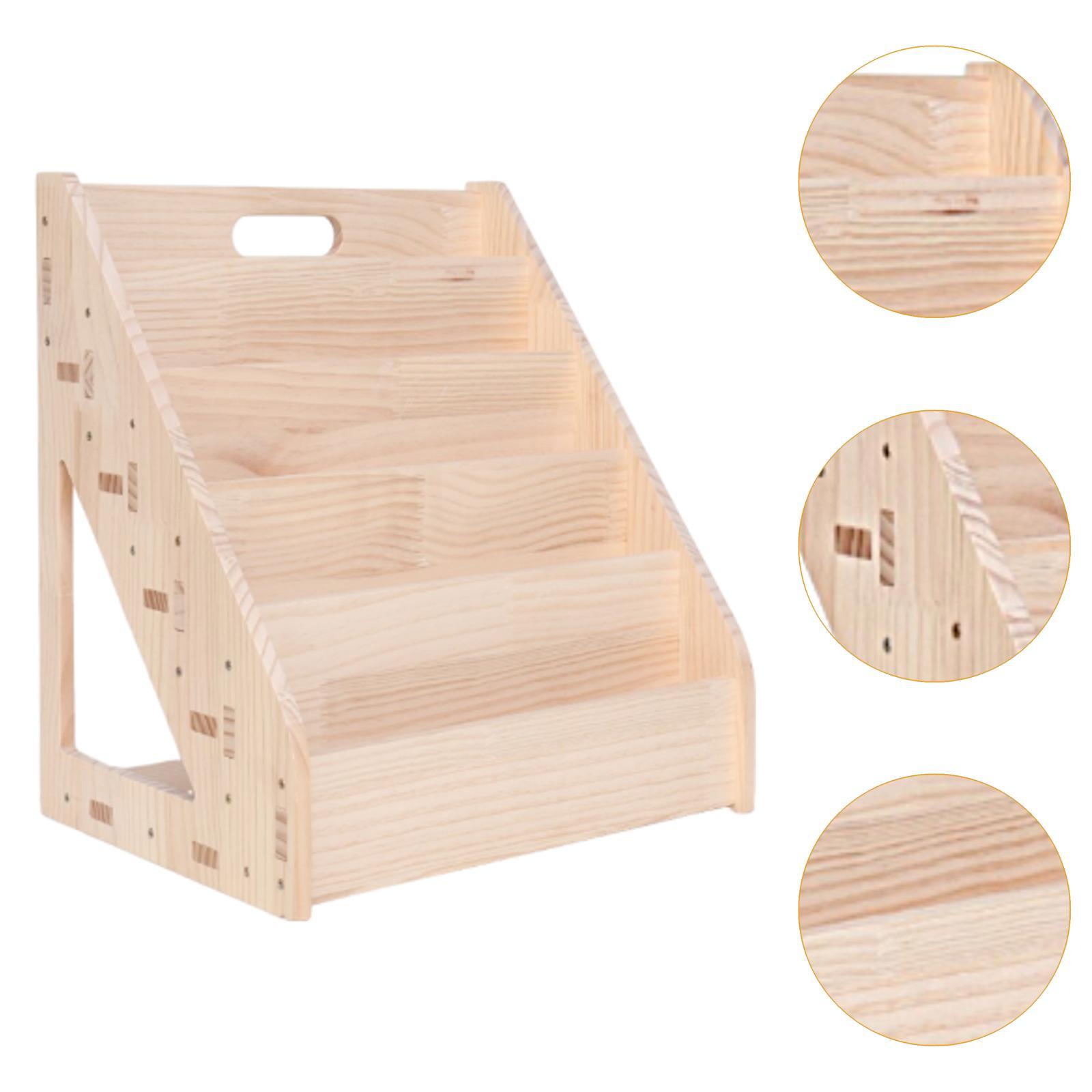 Baby Nursery Unit - Kinderboekenplank Houten opbergrek met 5 niveaus