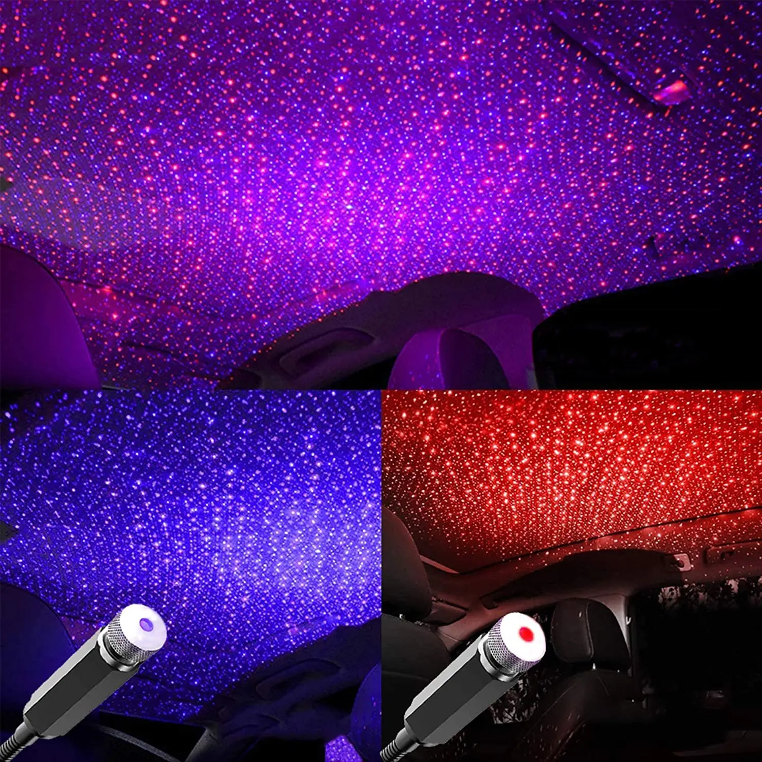 Night Light Projector Stars - Romantische LED Sterrenhemel Nachtlamp 5V USB