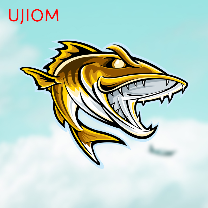 Baby Nursery Yellow Walls - UJIOM Gele Cartoon Meerval Vis Logo