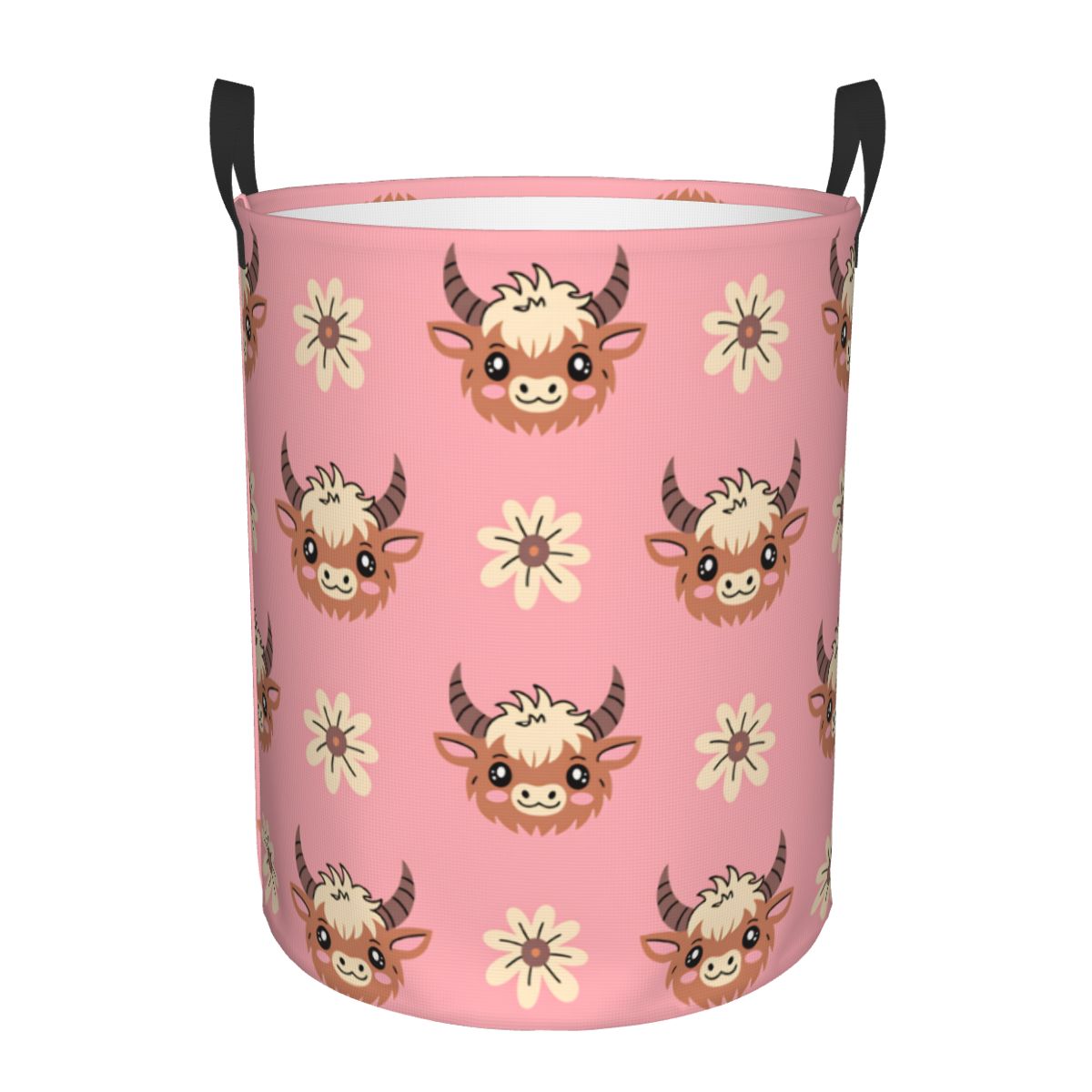 Baby Nursery Laundry Basket - Schattige Baby Highland Cows wasmand opvouwbare