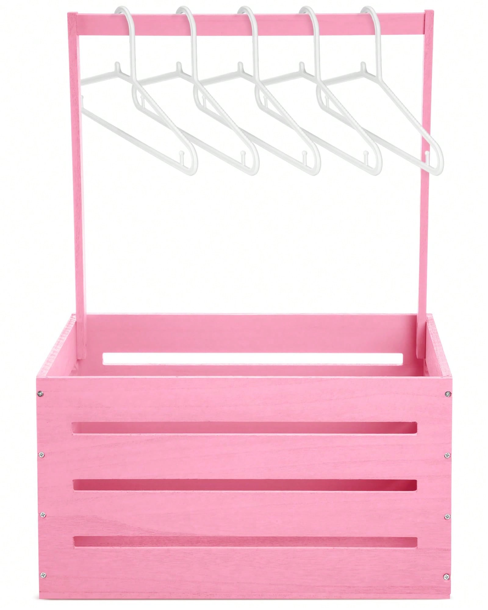 Baby Nursery Unit - Houten babyshowerkist, schattige roze houten mand,