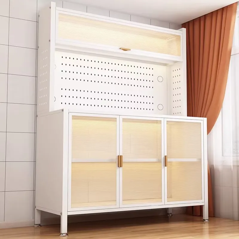 Baby Nursery Unit - Moderne babyvoedingskast met stalen frame, klepdeur
