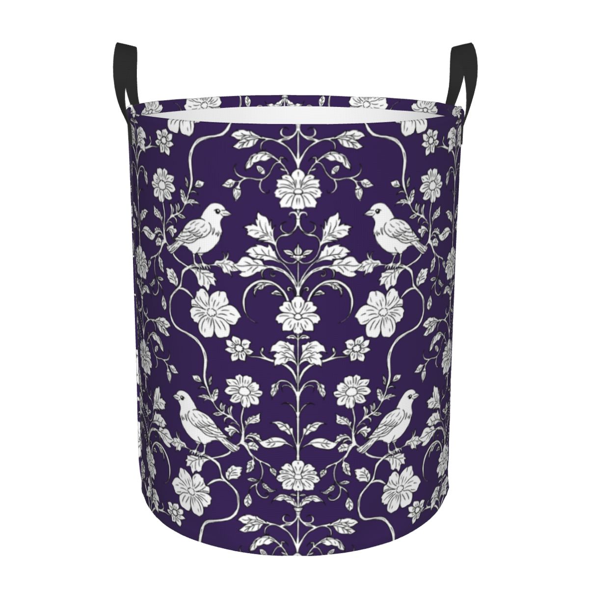 Baby Nursery Laundry Basket - Vogels en bloemen patroon wasmand opvouwbare