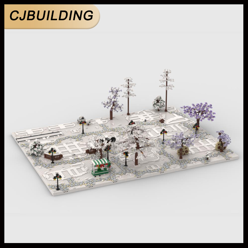 Lego Set Creator - Winter Dorp Display Basis voor set