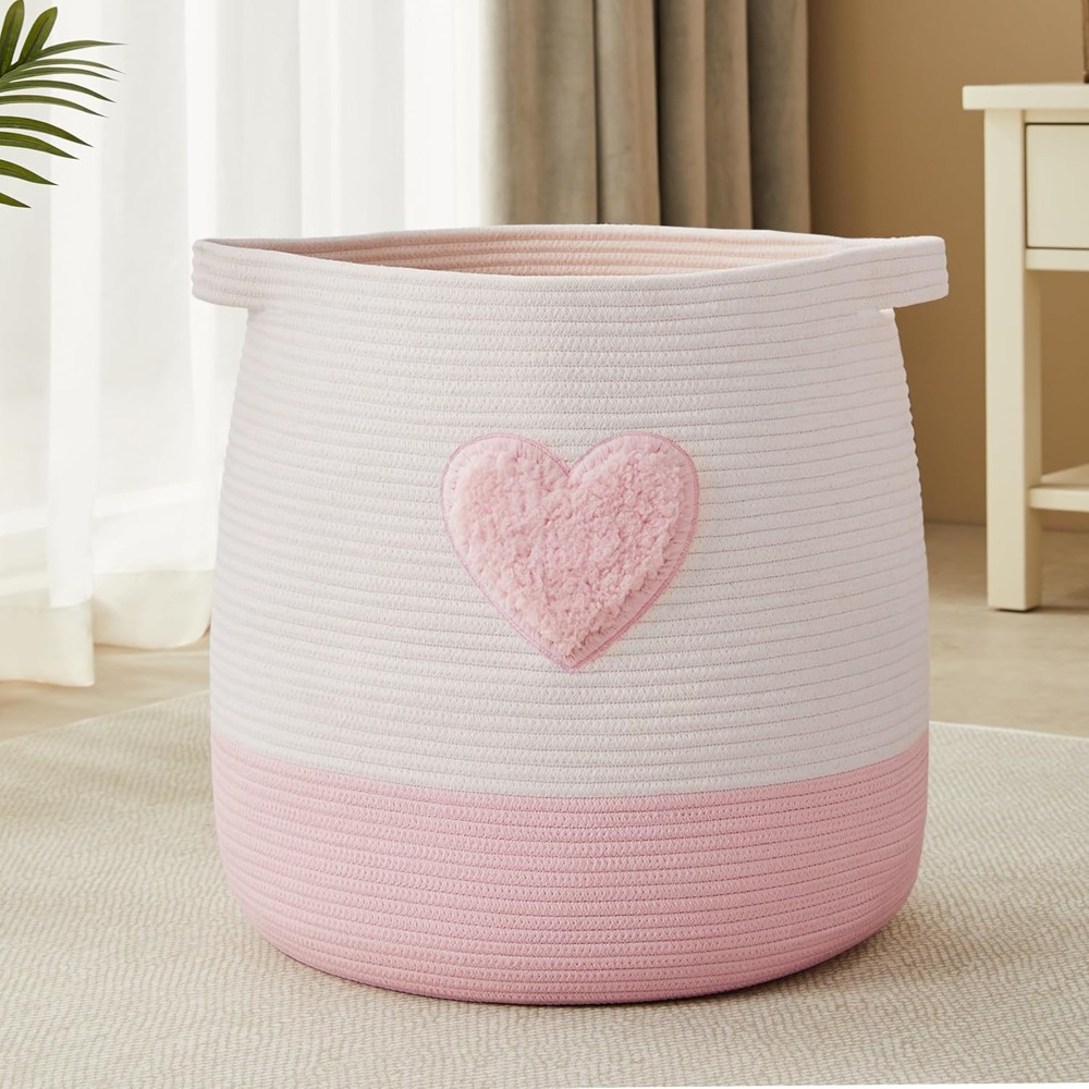 Baby Nursery Girl Room - Roze wasmand mand voor kinderen meisjes