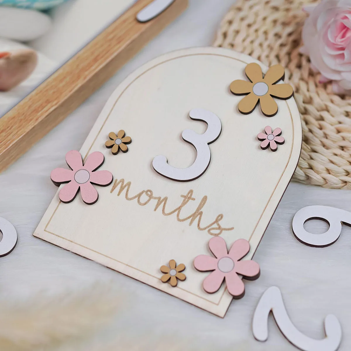 Milestone Card Set - Meisjes Jongens Pasgeboren Fotografie Props Baby