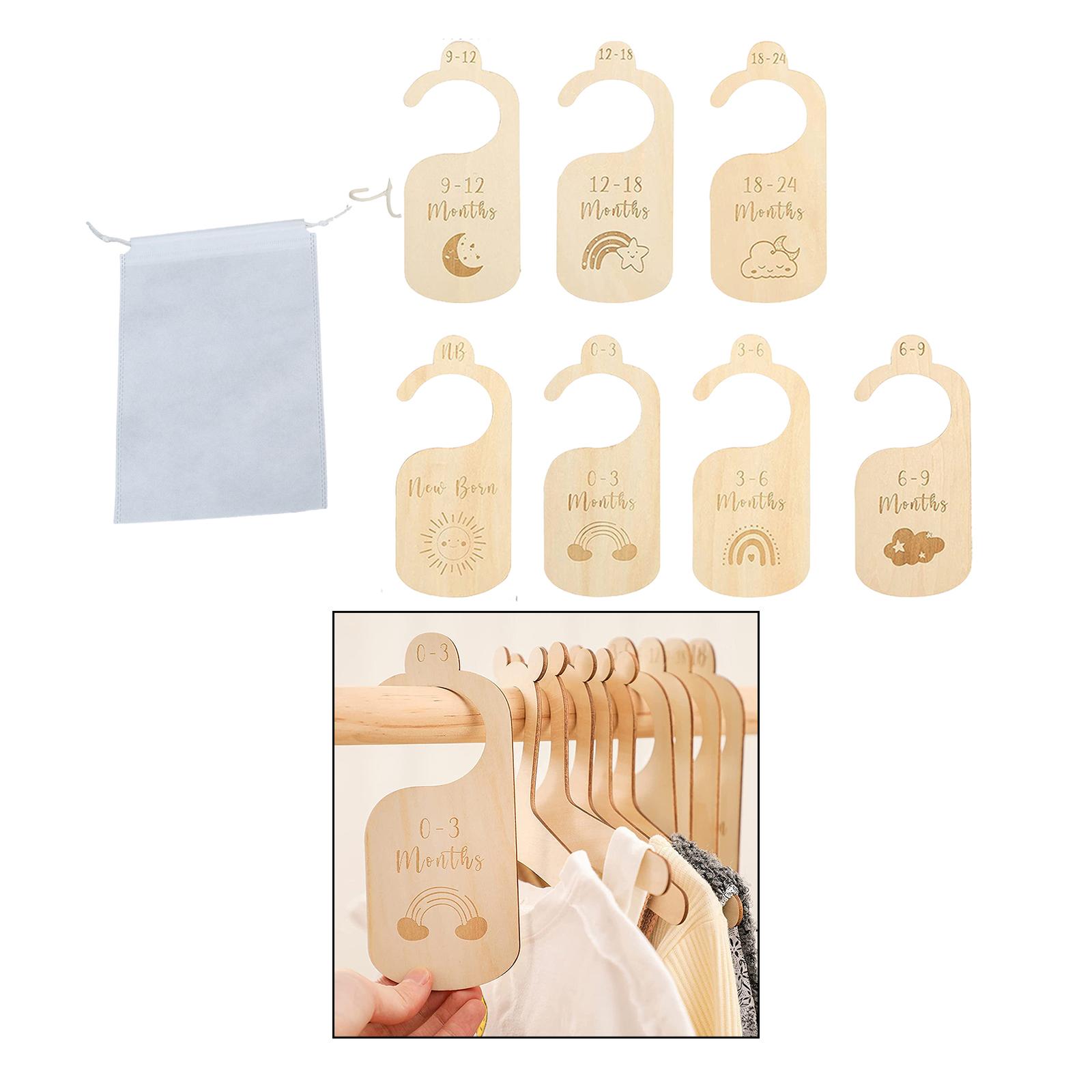 Baby Nursery Age - 7x Baby Kleding Maat Hanger Organisator