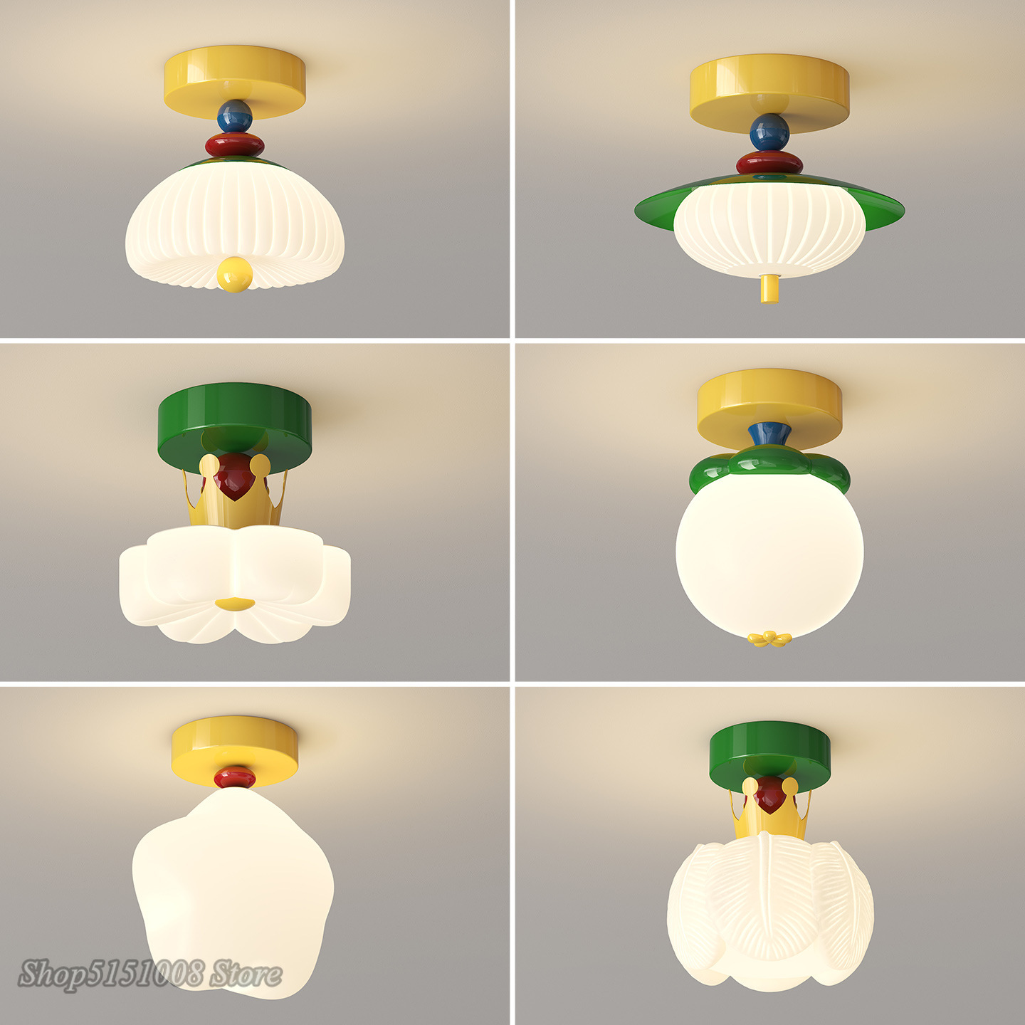 Baby Nursery Yellow Walls - Meisje Jongen Kinderkamer LED Plafondlamp Slaapkamer