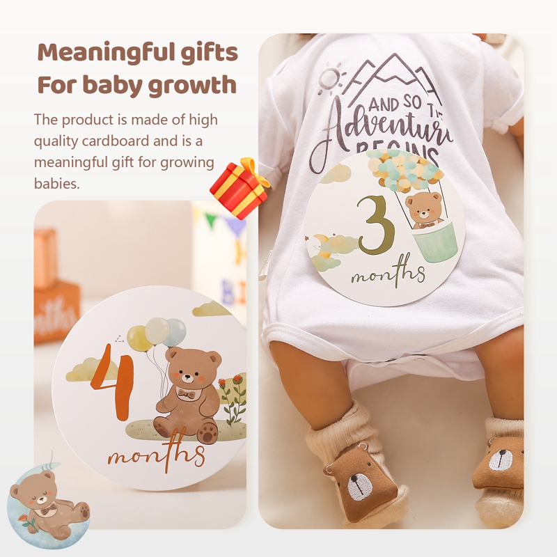 Baby papieren mijlpaal nummer  - Milestone Card Set recensie en prijs