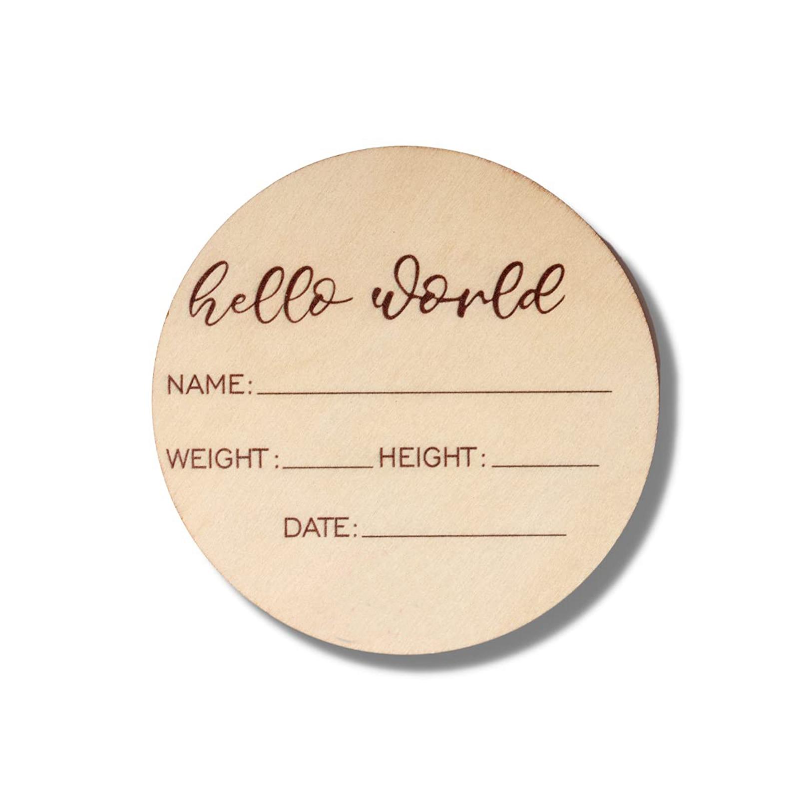 Set van 18 houten baby mijlpaa - Milestone Card Set recensie en prijs
