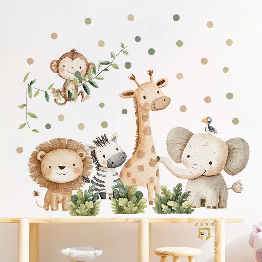 Boho bosdieren muurstickers vo - Baby Nursery Set Furniture recensie en prijs