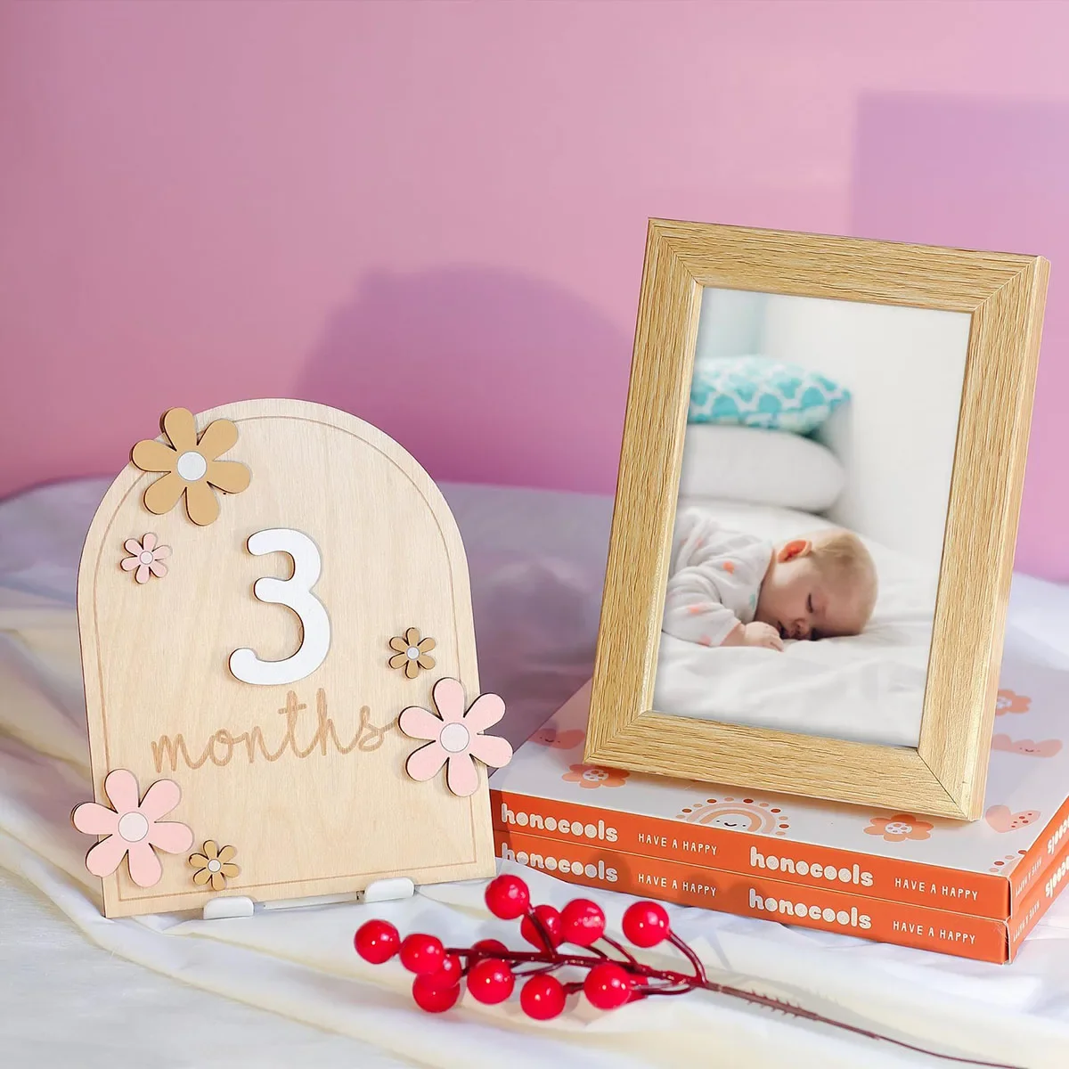 Houten baby maandelijkse mijlp - Milestone Card Set recensie en prijs