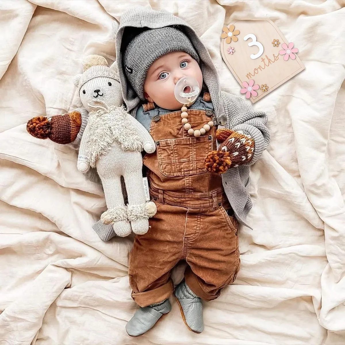 Houten baby maandelijkse mijlp - Milestone Card Set recensie en prijs
