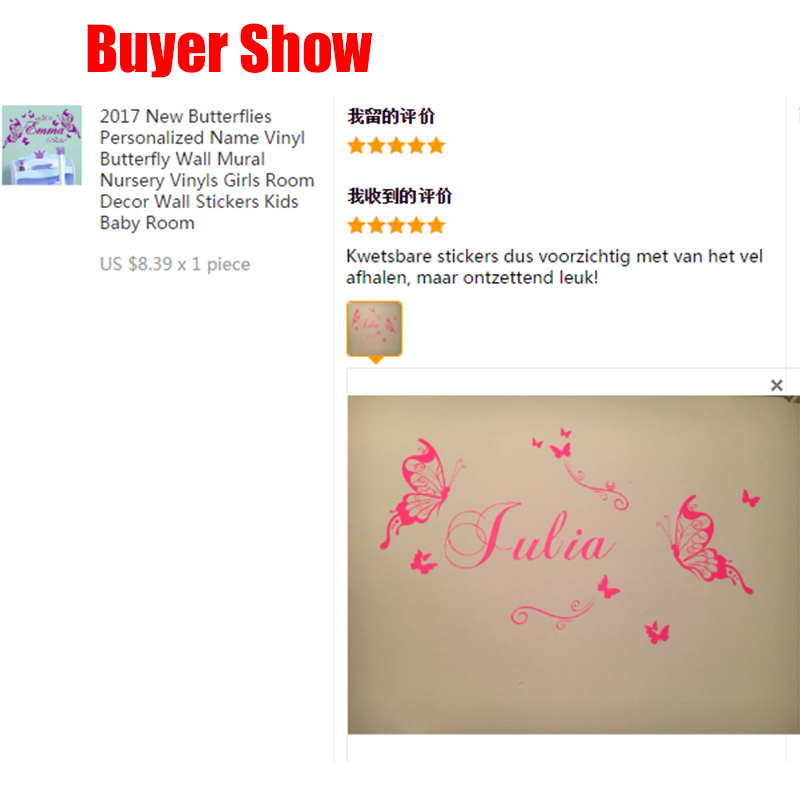 Nieuwe Vlinders Gepersonalisee - Baby Nursery Girl Room recensie en prijs