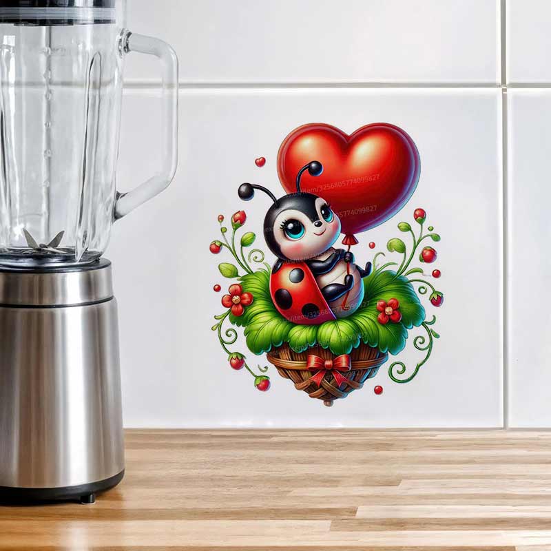 Leuke lieveheersbeestje muurst - Baby Nursery Murals recensie en prijs