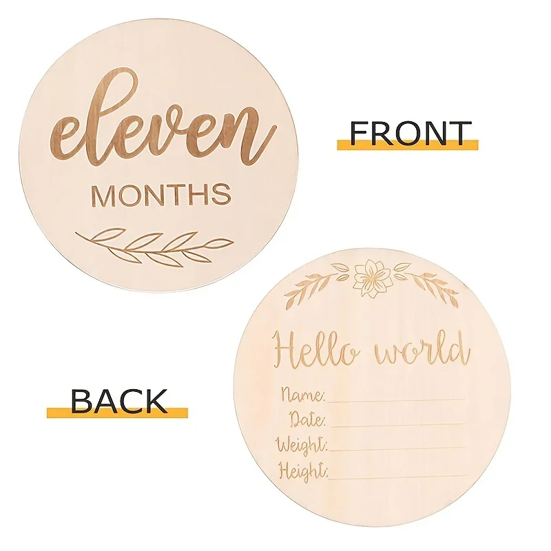12 stks/set Houtsnipper Maand  - Milestone Card Set recensie en prijs