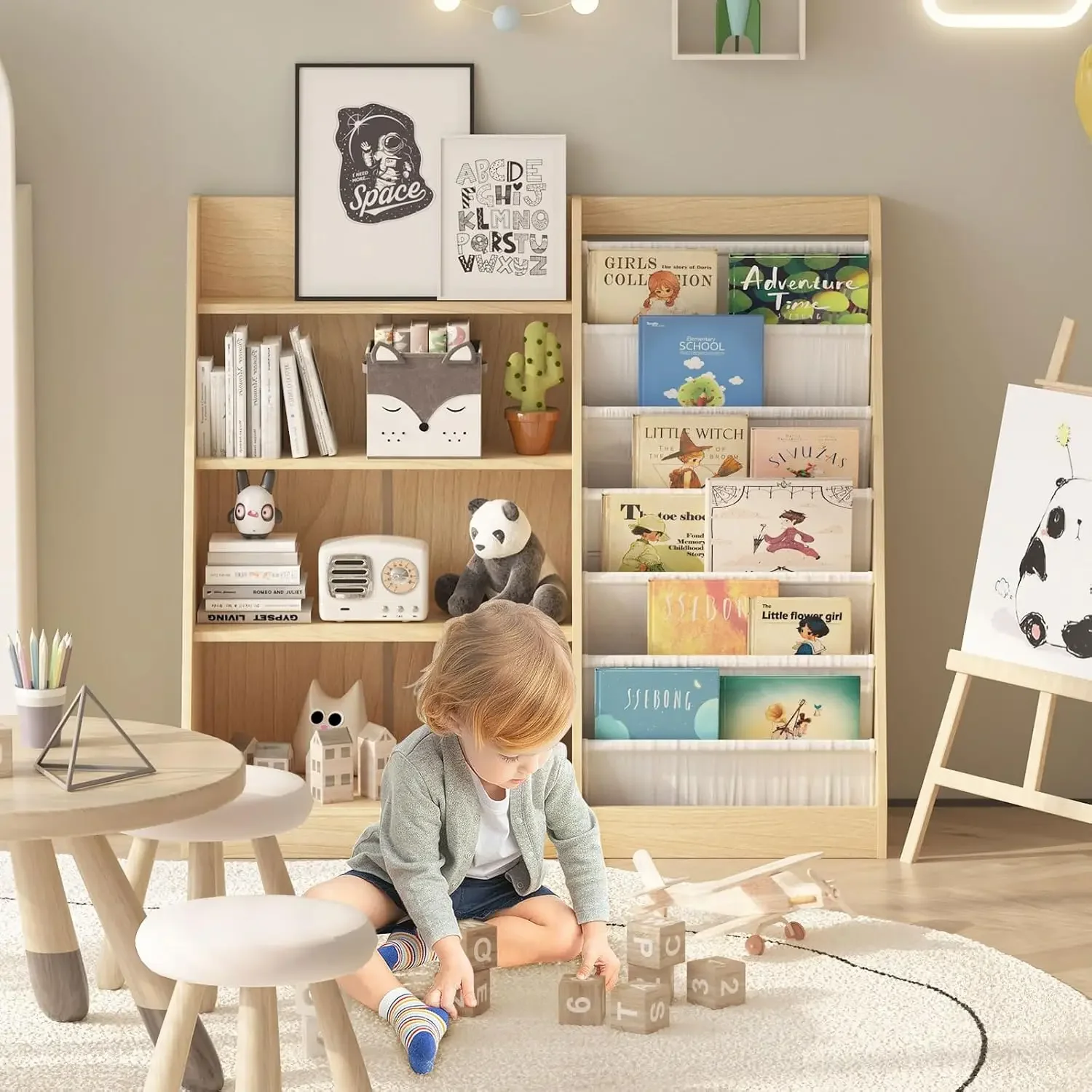 4-laags kinderboekenplank baby - Baby Nursery Bookcase recensie en prijs