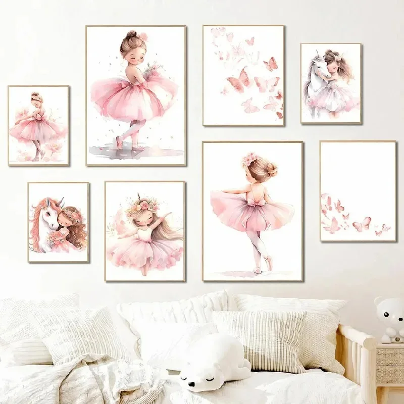 Roze Ballerina Meisje Eenhoorn - Baby Nursery Girl Room recensie en prijs