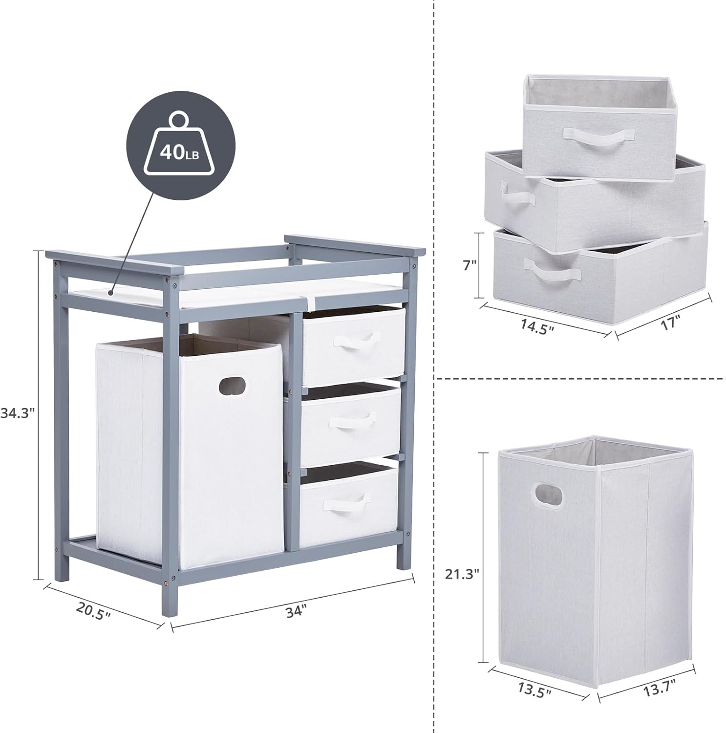Babyverschoontafel met verscho - Baby Nursery Unit recensie en prijs