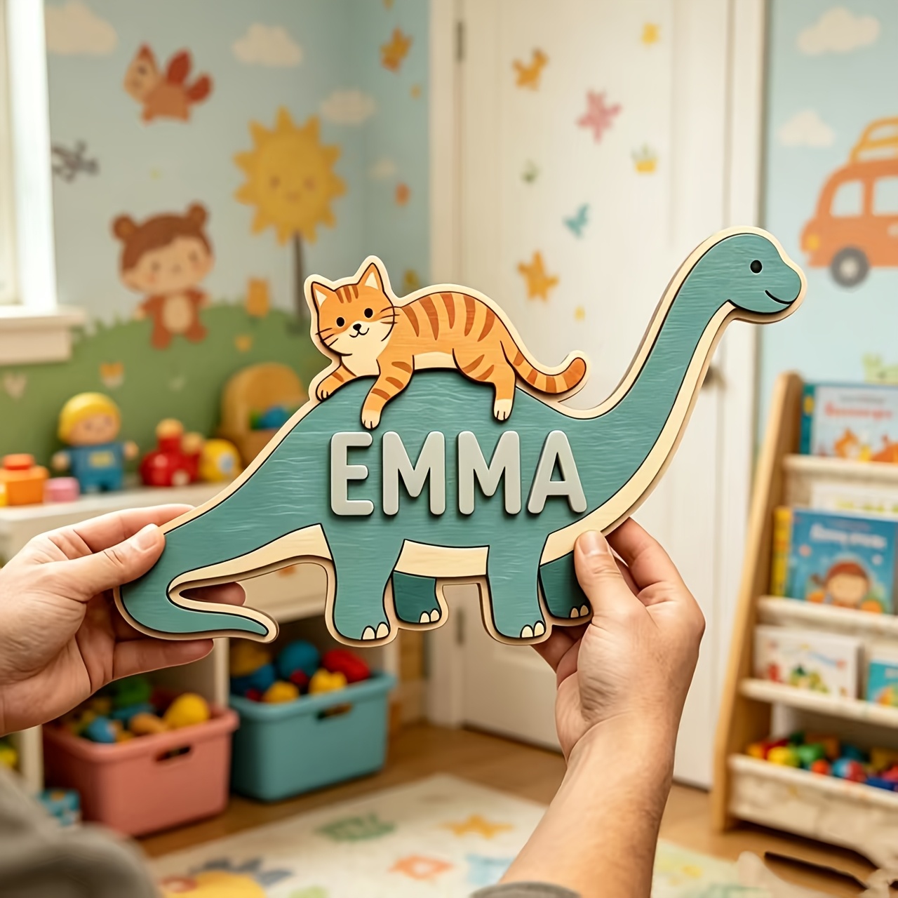 Gepersonaliseerde kattenrijden - Baby Nursery Decor recensie en prijs