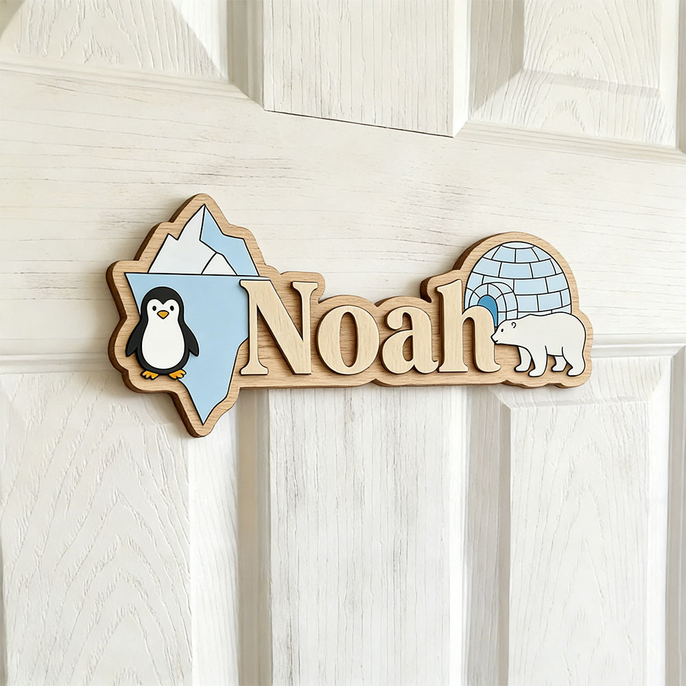 Arctic Penguin & Polar Bear Cu - Baby Nursery Pictures recensie en prijs