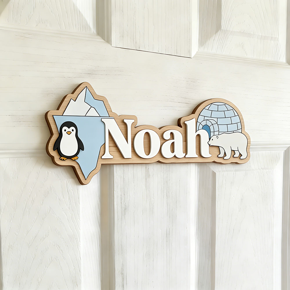 Arctic Penguin & Polar Bear Cu - Baby Nursery Pictures recensie en prijs