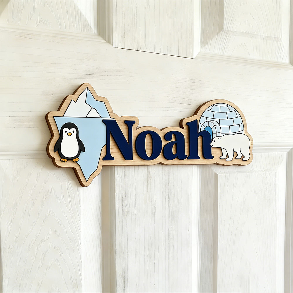 Arctic Penguin & Polar Bear Cu - Baby Nursery Pictures recensie en prijs