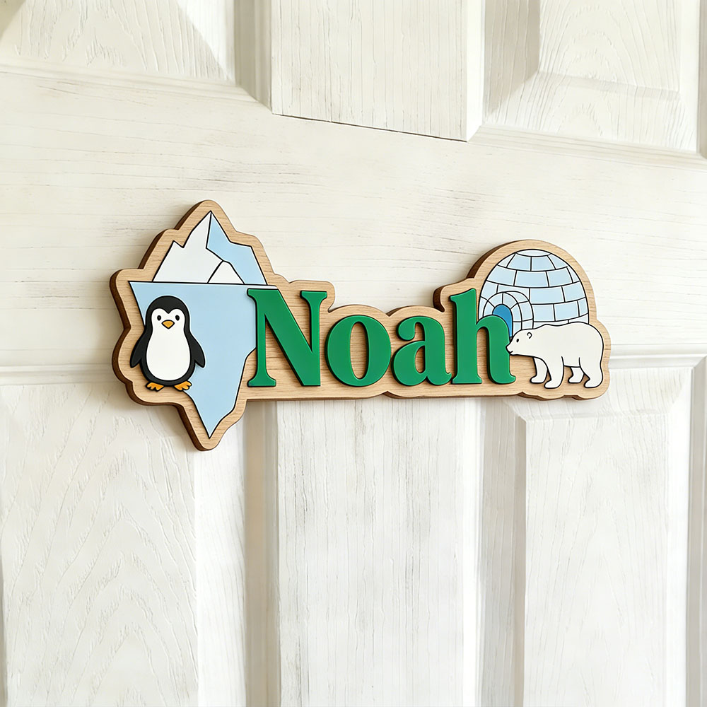 Arctic Penguin & Polar Bear Cu - Baby Nursery Pictures recensie en prijs