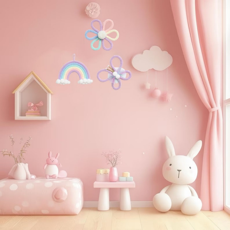 Nordic Rainbow Daisy Flower Bu - Baby Nursery Girl Room recensie en prijs