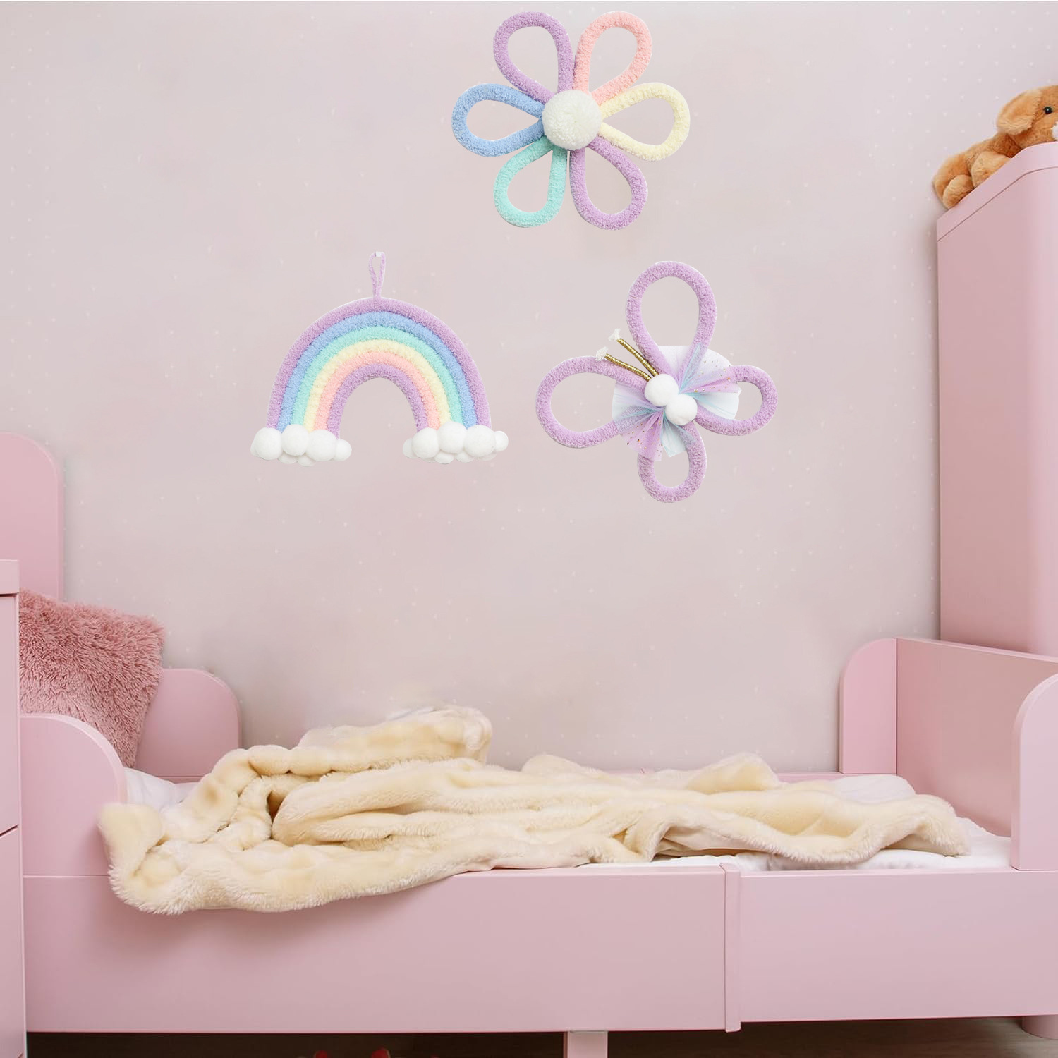 Nordic Rainbow Daisy Flower Bu - Baby Nursery Girl Room recensie en prijs