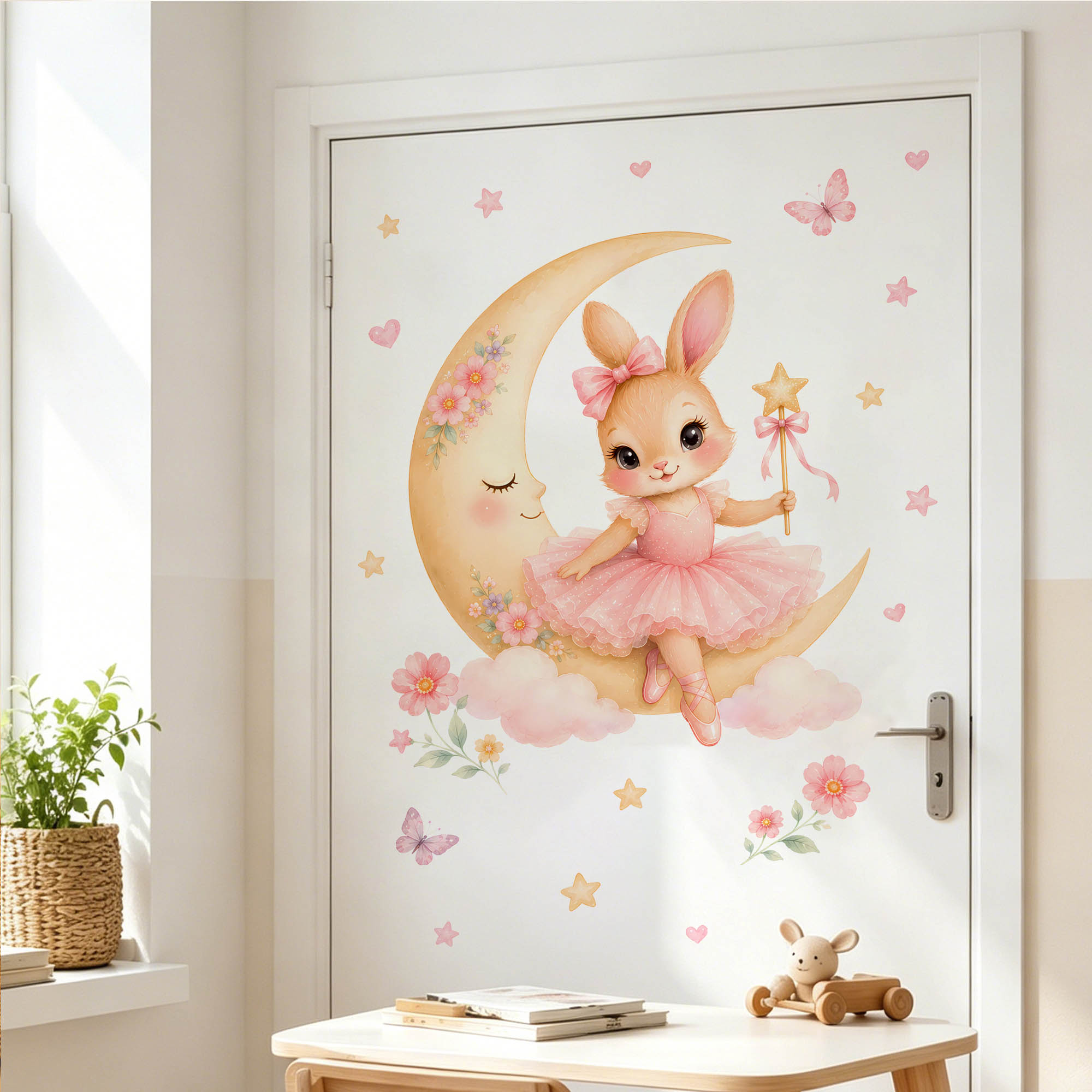 Waterverf Ballerina Konijn Maa - Baby Nursery Girl Room recensie en prijs