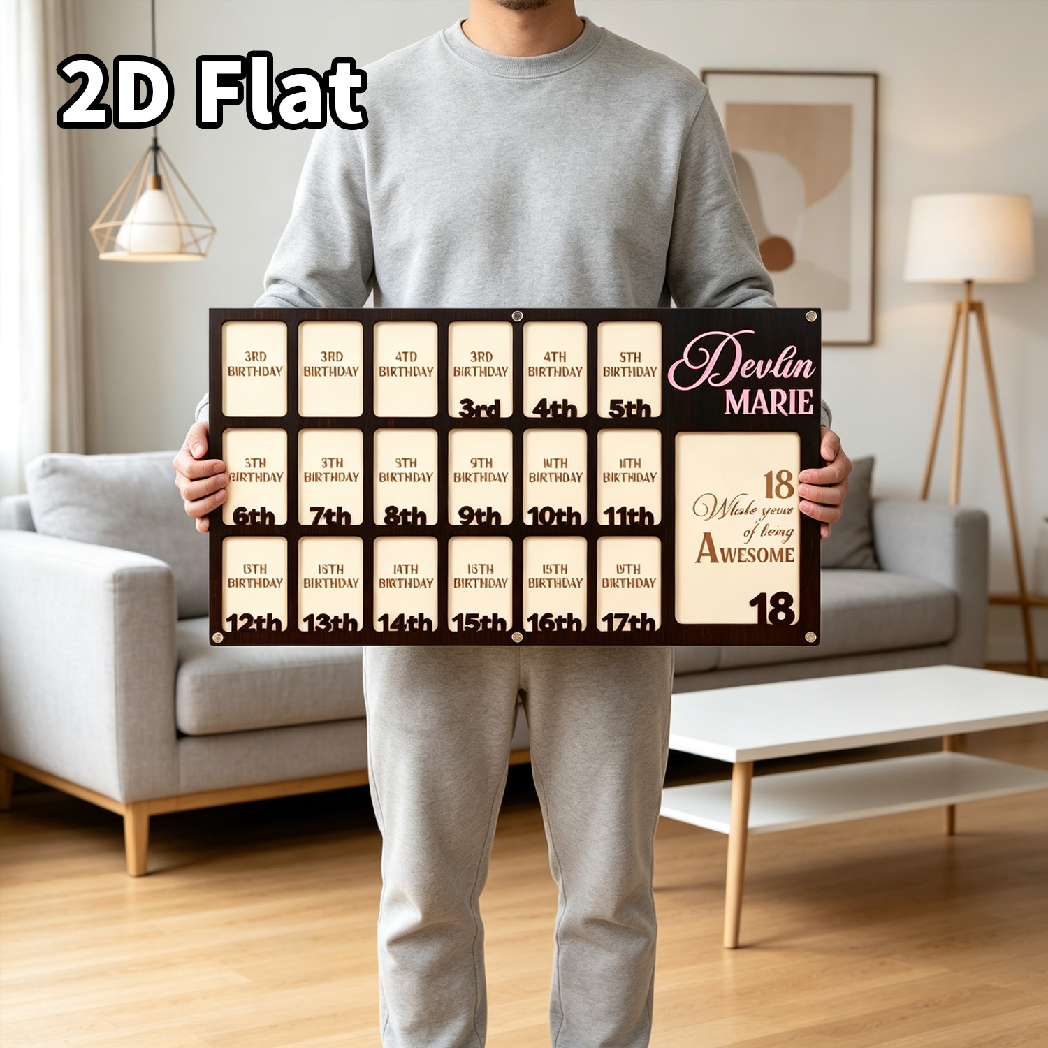1Pc Custom Grade Fotolijst Hou - Baby Nursery Decor recensie en prijs