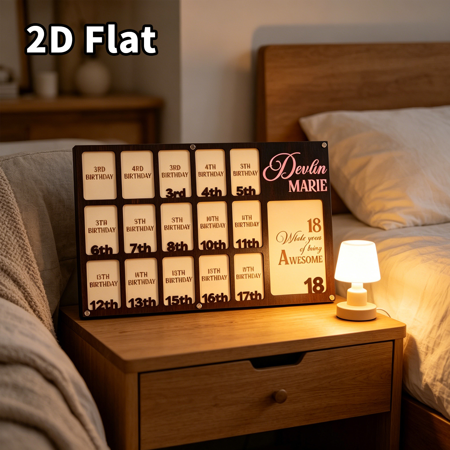 1Pc Custom Grade Fotolijst Hou - Baby Nursery Decor recensie en prijs