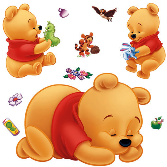 3D Winnie De Poeh muurstickers - Baby Nursery Winnie The Pooh recensie en prijs
