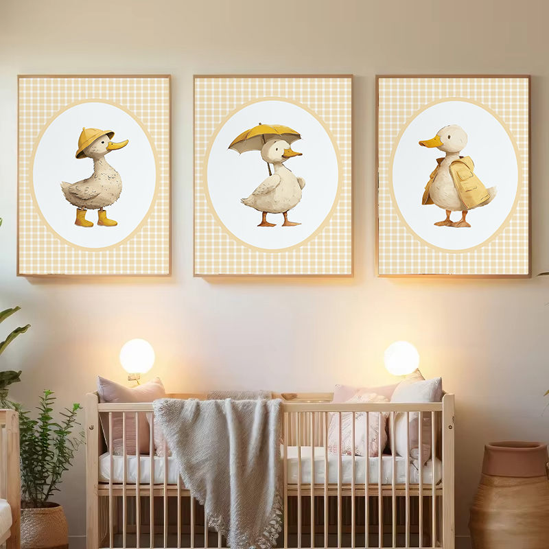 Silly Nursery Little Duck Geel - Baby Nursery Yellow Walls recensie en prijs