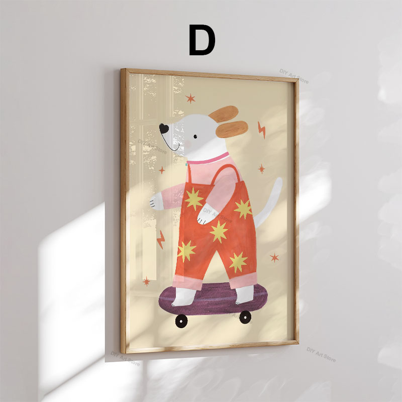 Grappige cartoon dieren kinder - Baby Nursery Pictures recensie en prijs