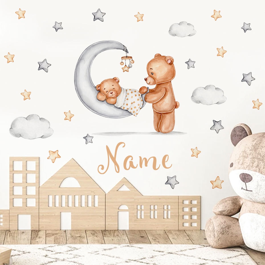 Aangepaste naam cartoon beer m - Baby Nursery Set Furniture recensie en prijs