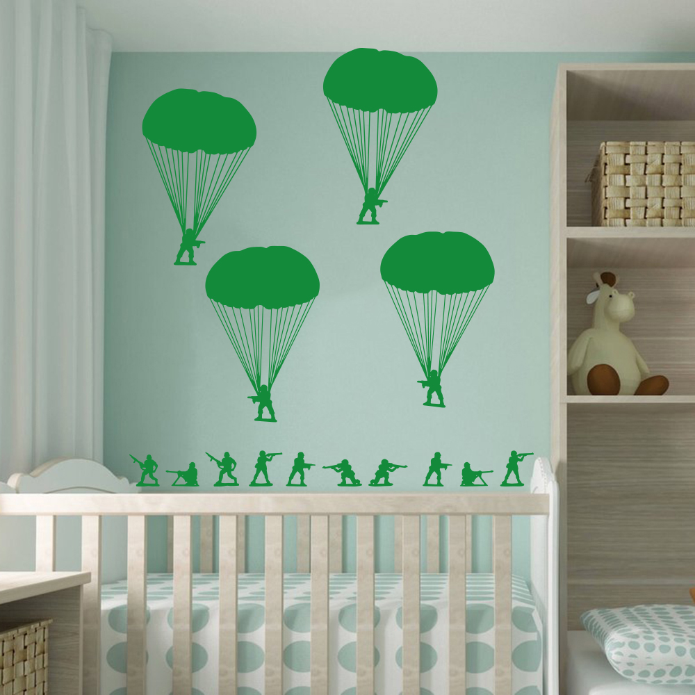 Leger mannen soldaten parachut - Baby Nursery Set Furniture recensie en prijs