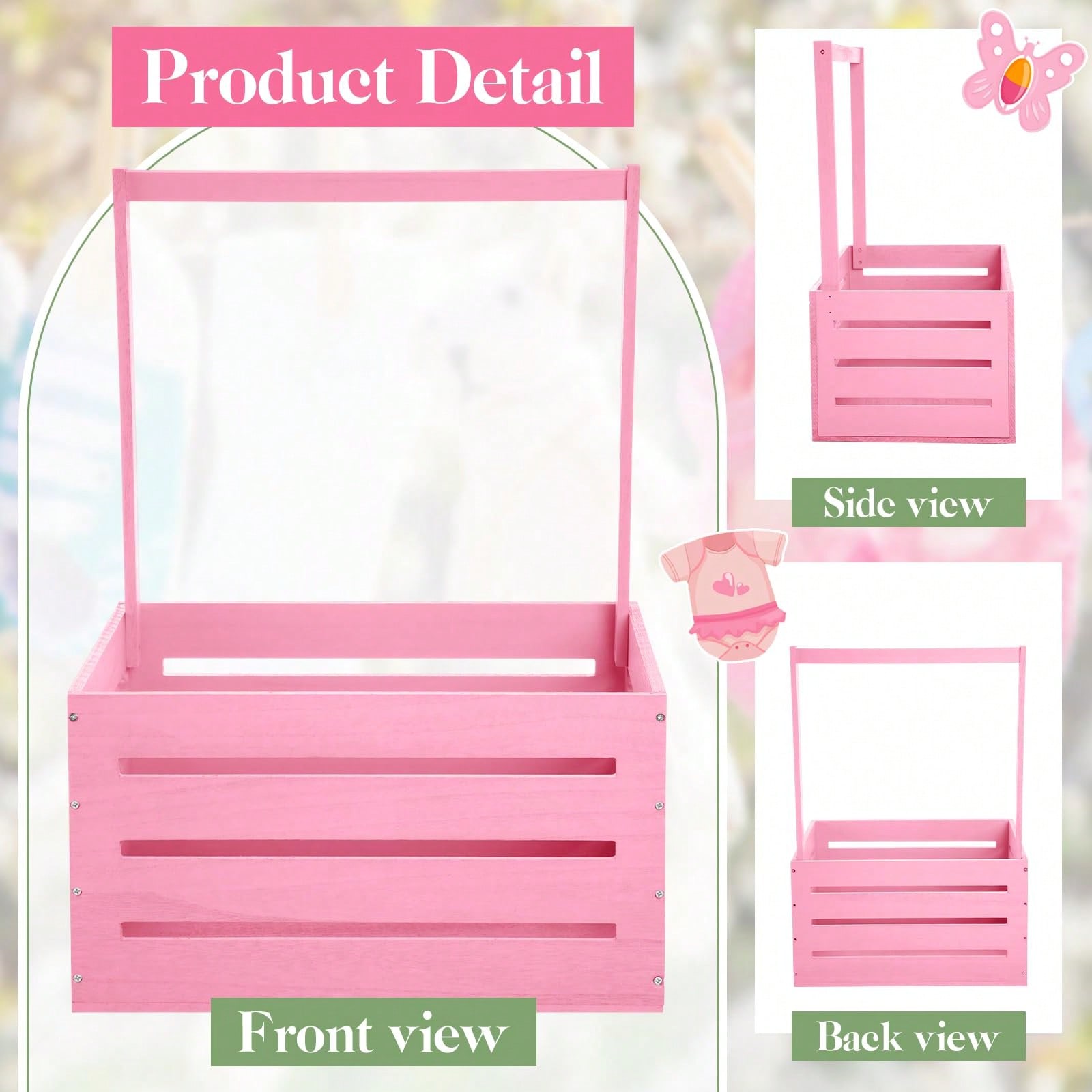Houten babyshowerkist, schatti - Baby Nursery Unit recensie en prijs