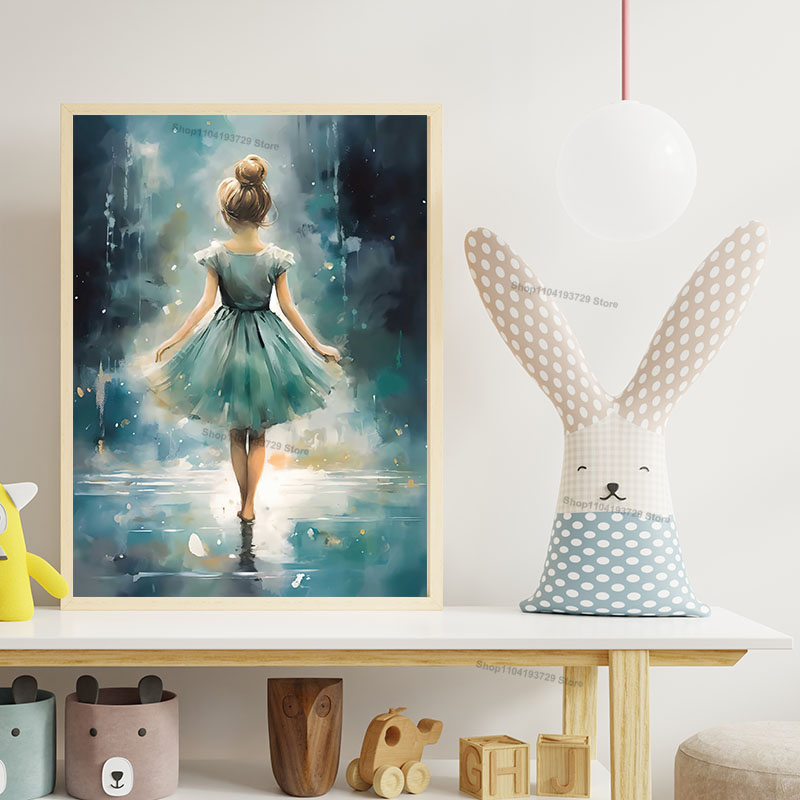 Aquarel Ballet Meisje Schoenen - Baby Nursery Girl Room recensie en prijs