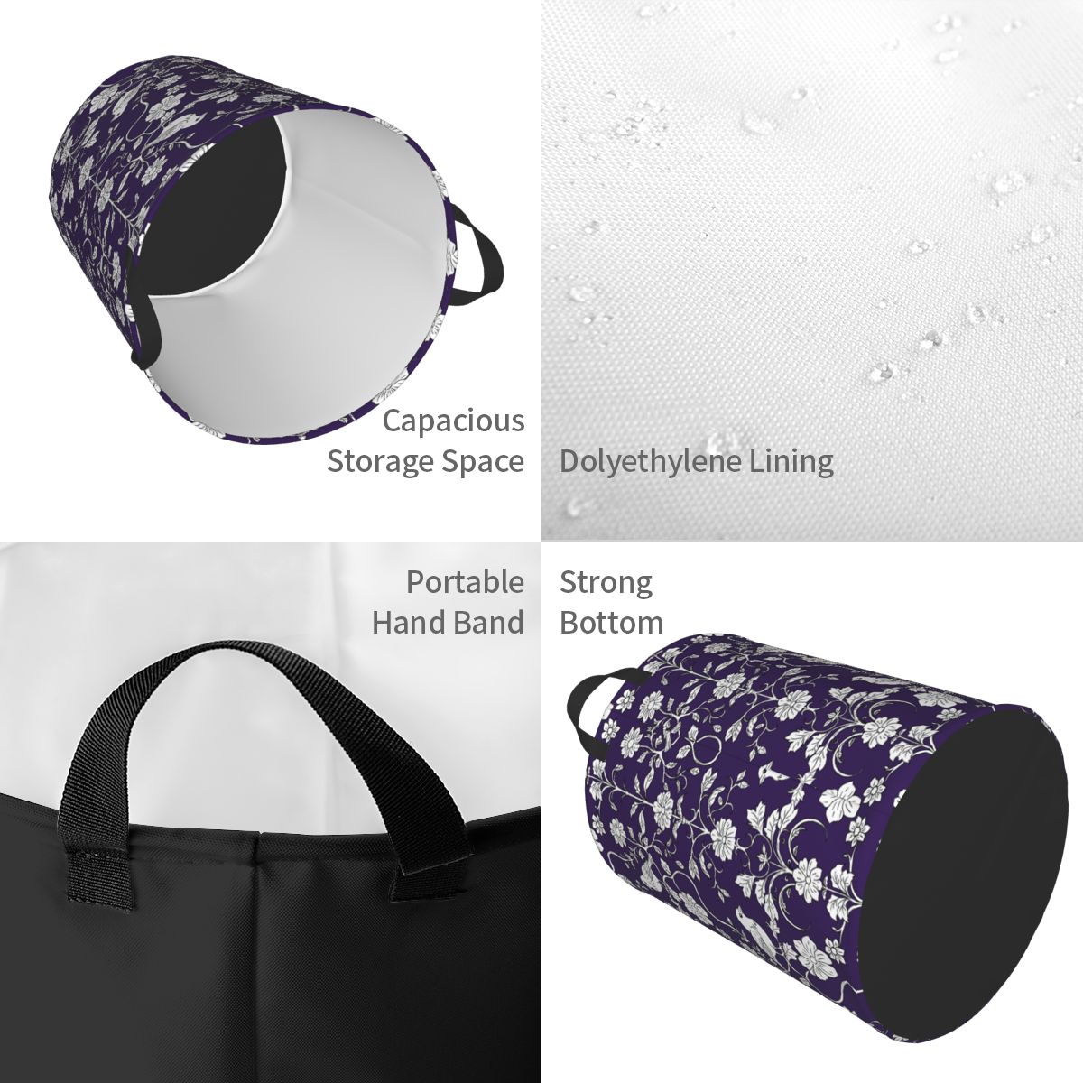 Vogels en bloemen patroon wasm - Baby Nursery Laundry Basket recensie en prijs
