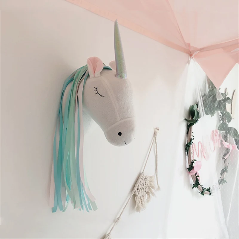 Eenhoorn Pluche Dierenkop Wand - Baby Nursery Girl Room recensie en prijs