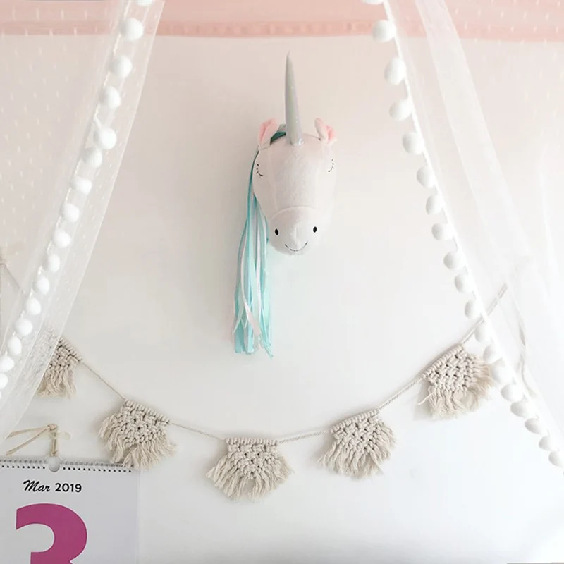 Eenhoorn Pluche Dierenkop Wand - Baby Nursery Girl Room recensie en prijs