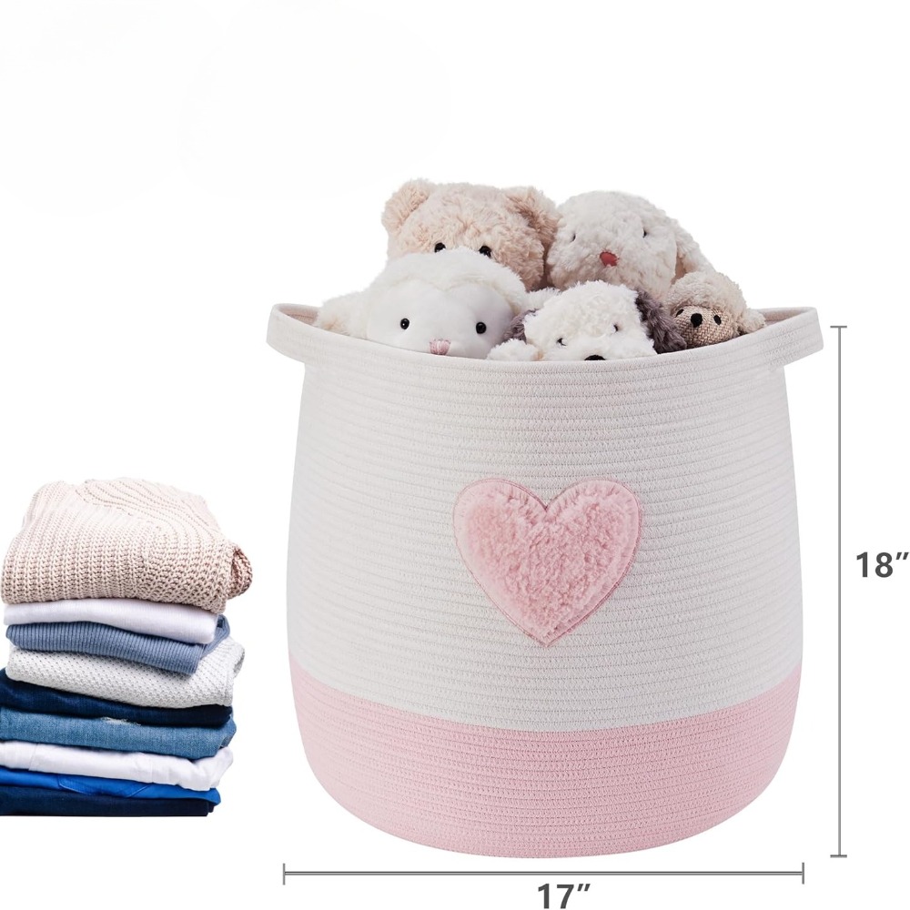 Roze wasmand mand voor kindere - Baby Nursery Girl Room recensie en prijs