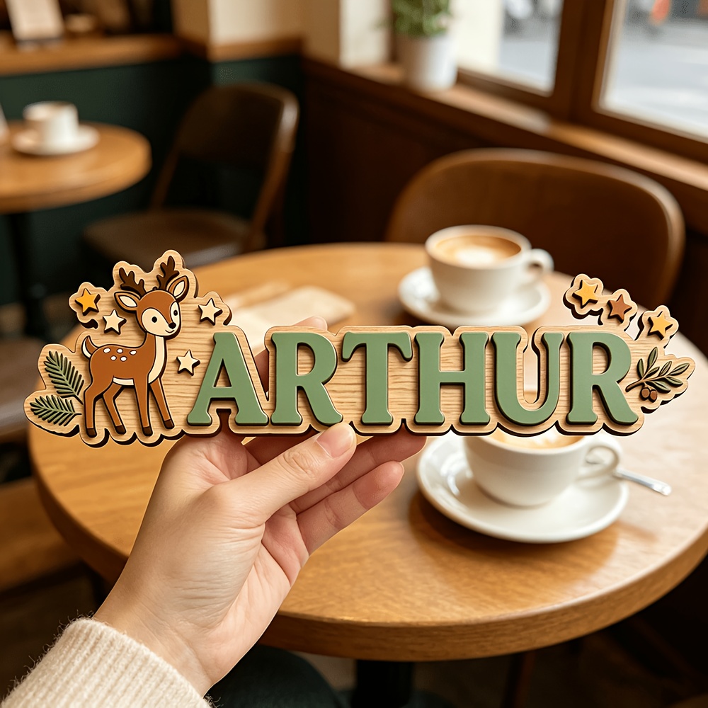 Aangepaste herten- en sterhout - Baby Nursery Decor recensie en prijs