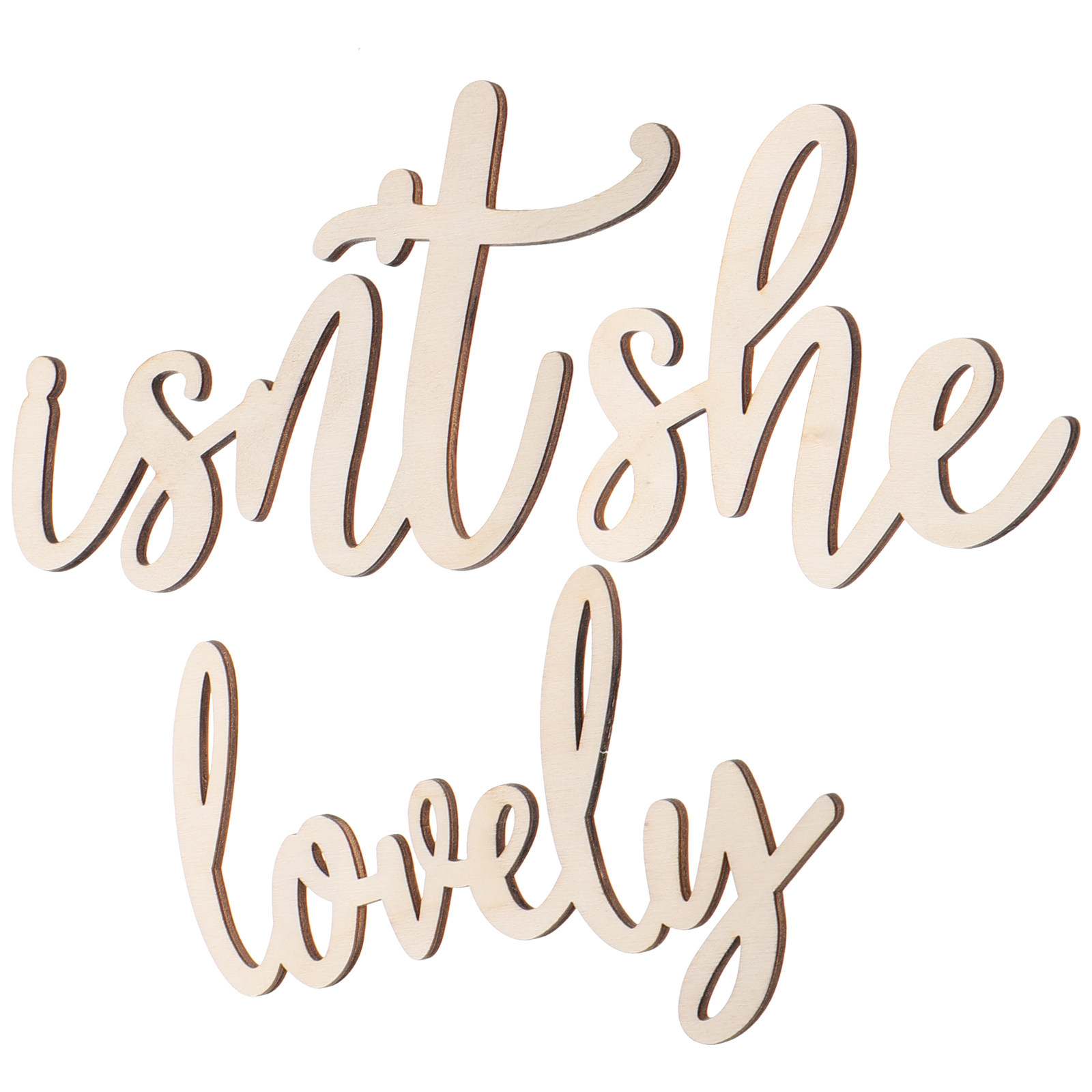 Houten bordje, houten wandstic - Baby Nursery Girl Room recensie en prijs