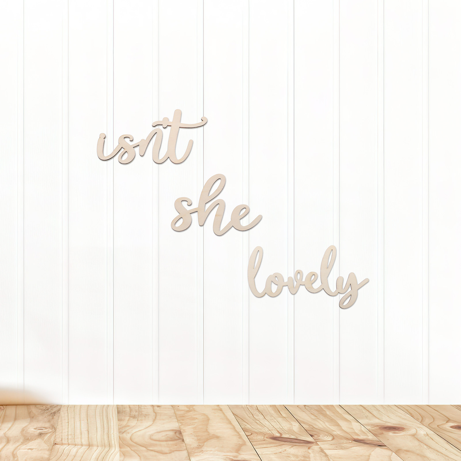 Houten bordje, houten wandstic - Baby Nursery Girl Room recensie en prijs
