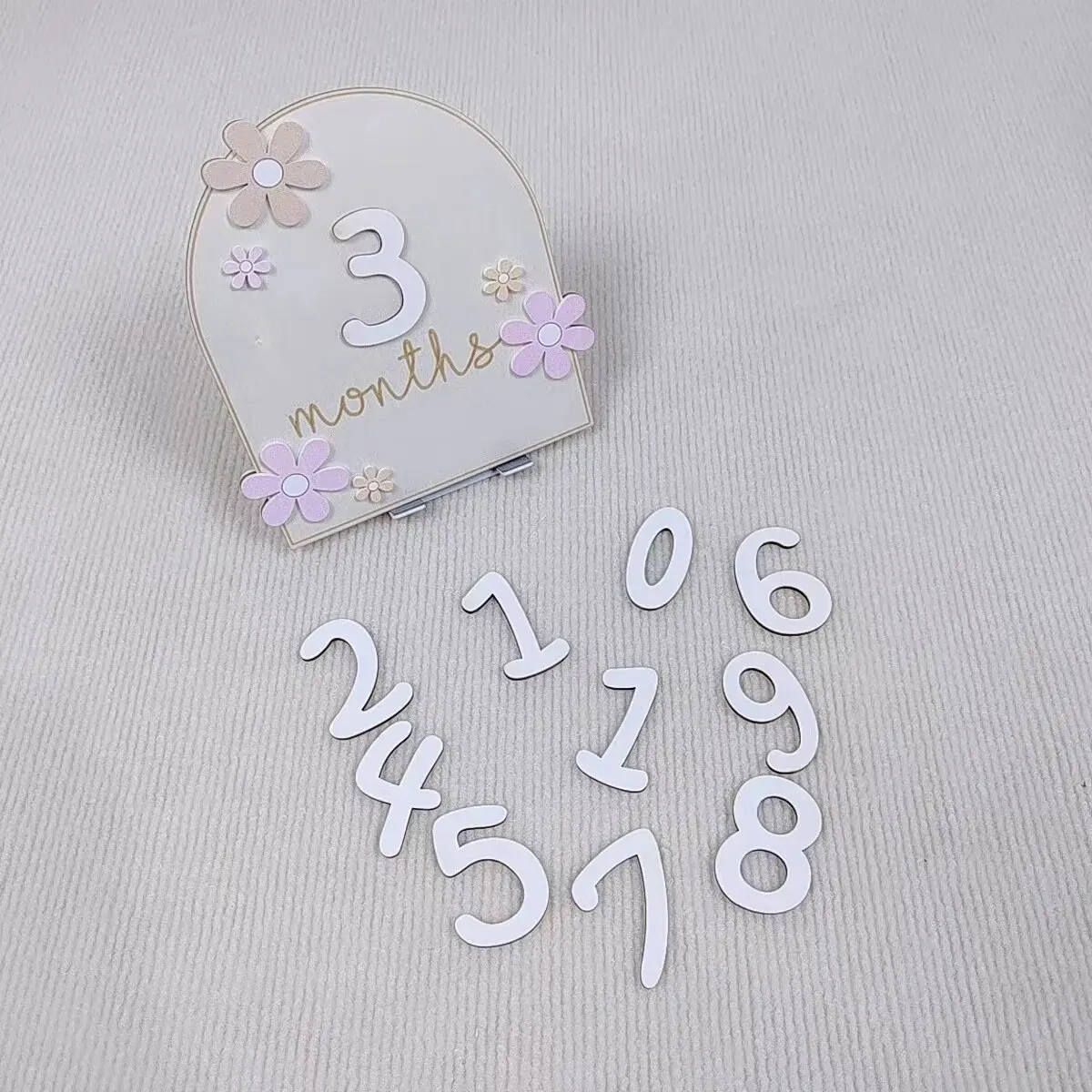 Meisjes Jongens Pasgeboren Fot - Milestone Card Set recensie en prijs