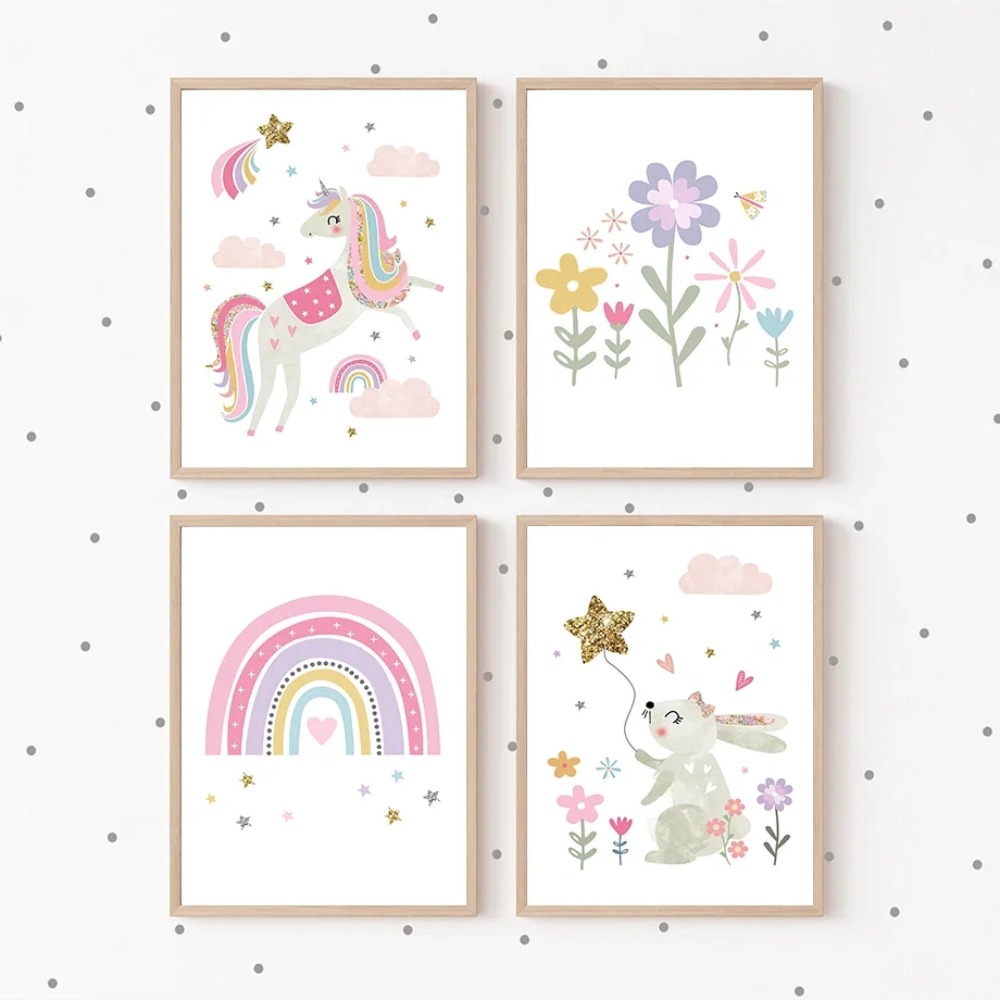 Roze Eenhoorn Konijn Regenboog - Baby Nursery Girl Room recensie en prijs